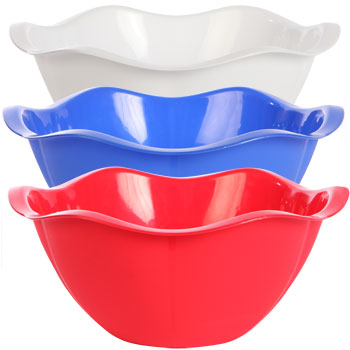 Wavy Plastic Bowl