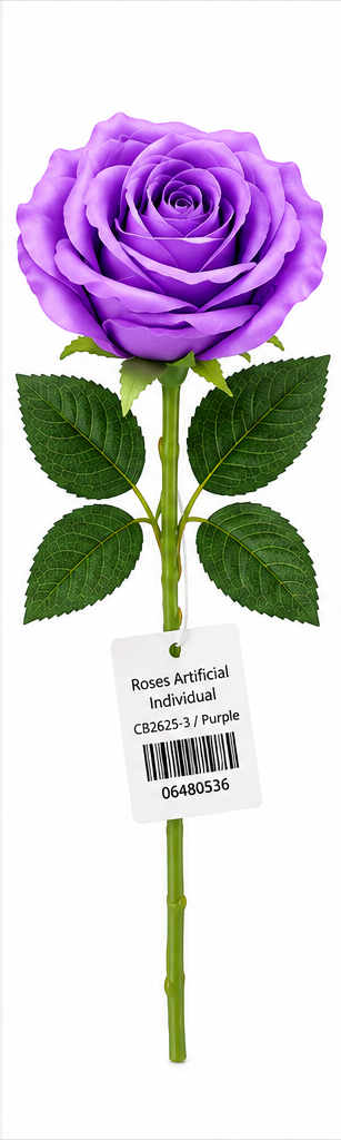 Purple artificial rose