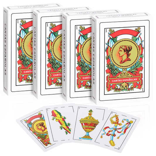 Spanish Playing Cards – Baraja Española (Pack of 4 Decks)
