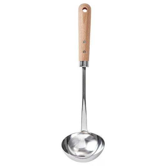 Wooden Handle Stainless Steel Soup